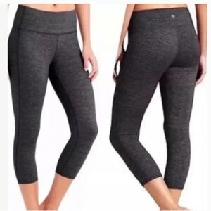 Athleta Chaturanga Capri Dark Gray Leggings Size XXS